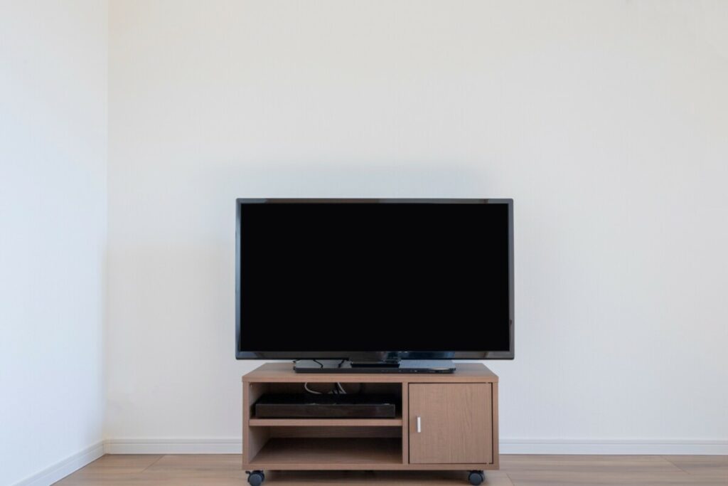 tv-sitting-on-tv-stand