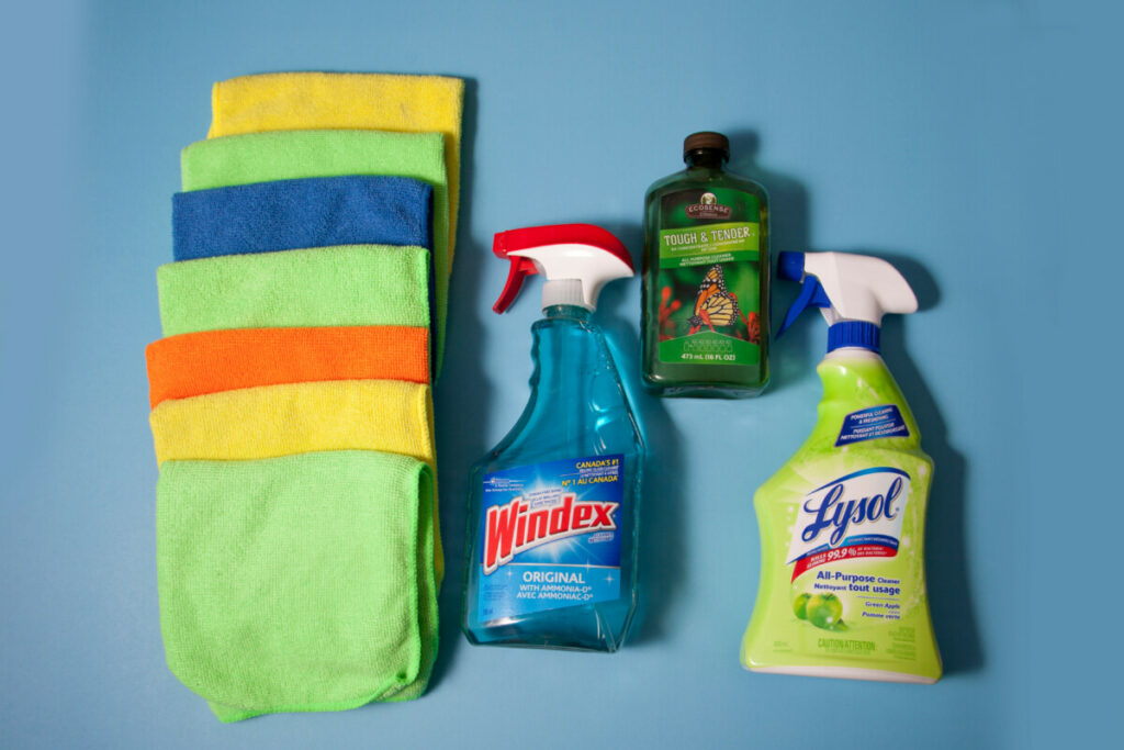 windex-and-wiping-cloth