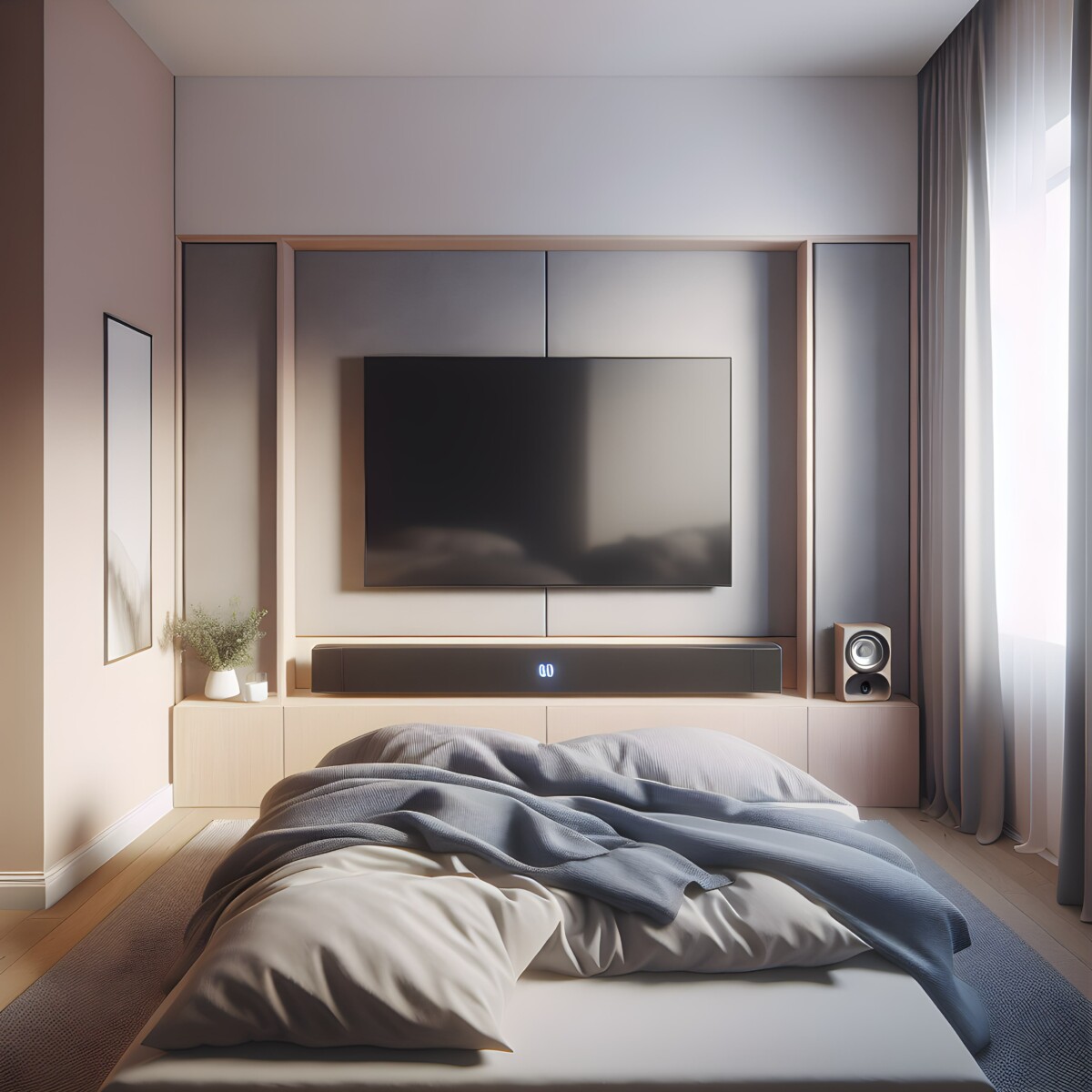 soundbar-in-a-very-small-bedroom